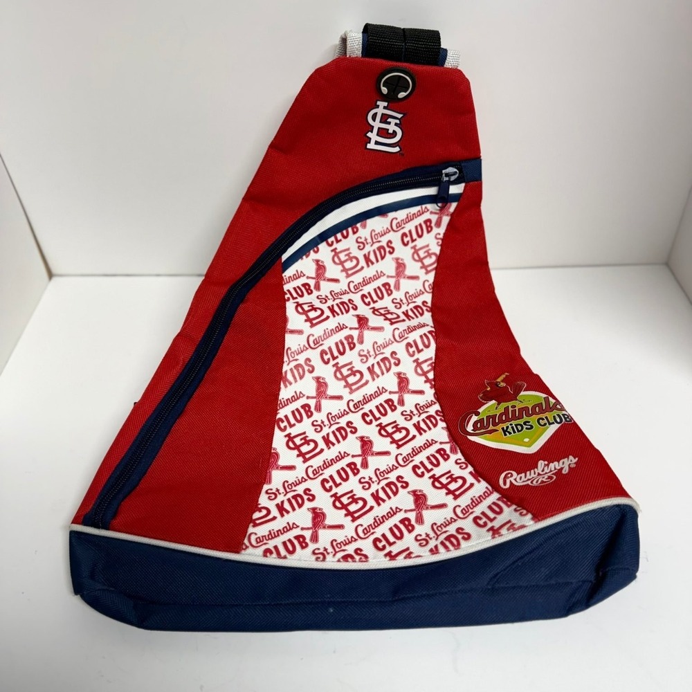 Rawlings Cardinals Kids Club Sling Backpack‎ Red Blue Polyester